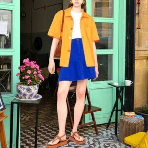 RARE Chloe Skirt • Abyssal • Blue Flounced Skirt | Size 38 (FR)